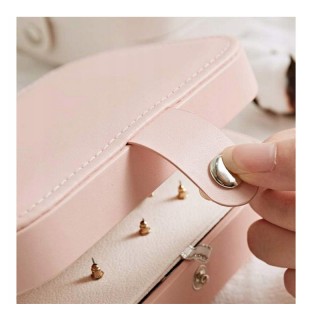 Κοσμηματοθήκη - Μπιζουτιέρα 16 x 12 x 5.5 cm Χρώματος Ροζ Verk Grou...