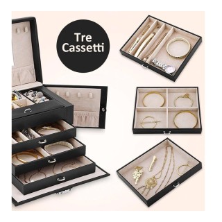 Κοσμηματοθήκη - Μπιζουτιέρα 28 x 16 x 15 cm Bakaji 02834741 Κοσμηματοθήκη - Μπιζουτιέρα 28 x 16 x 15 cm Bakaji 02834741