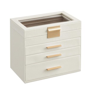 Κοσμηματοθήκη - Μπιζουτιέρα 15.3 x 25.1 x 21.5 cm Songmics JBC161W01 Κοσμηματοθήκη - Μπιζουτιέρα 15.3 x 25.1 x 21.5 cm Songmics JBC161W01