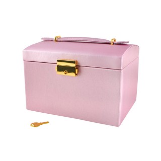Κοσμηματοθήκη - Μπιζουτιέρα 17.5 x 13.8 x 13.5 cm Χρώματος Ροζ SPM ... Κοσμηματοθήκη - Μπιζουτιέρα 17.5 x 13.8 x 13.5 cm Χρώματος Ροζ SPM ...