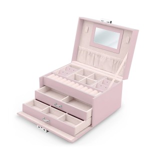 Κοσμηματοθήκη - Μπιζουτιέρα 18.6 x 14.8 x 11 cm Χρώματος Ροζ Massid... Κοσμηματοθήκη - Μπιζουτιέρα 18.6 x 14.8 x 11 cm Χρώματος Ροζ Massid...