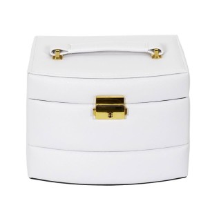 Κοσμηματοθήκη - Μπιζουτιέρα 18 x 11.5 x 14.5 cm Χρώματος Λευκό Home... Κοσμηματοθήκη - Μπιζουτιέρα 18 x 11.5 x 14.5 cm Χρώματος Λευκό Home...