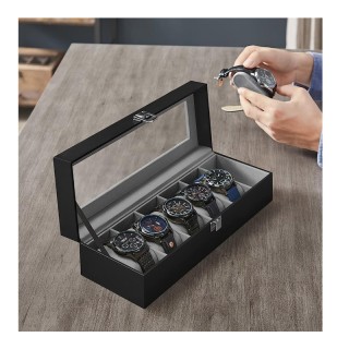 Κοσμηματοθήκη - Μπιζουτιέρα 6 Θέσεων 30 x 11.2 x 8 cm Songmics JWB06BK