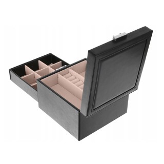 Κοσμηματοθήκη - Μπιζουτιέρα με 2 Επίπεδα Χρώματος Μαύρο SPM 8898 Κοσμηματοθήκη - Μπιζουτιέρα με 2 Επίπεδα Χρώματος Μαύρο SPM 8898