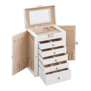Κοσμηματοθήκη - Μπιζουτιέρα με 5 Συρτάρια 26 x 15.6 x 32 cm Χρώματο... Κοσμηματοθήκη - Μπιζουτιέρα με 5 Συρτάρια 26 x 15.6 x 32 cm Χρώματο...