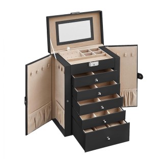 Κοσμηματοθήκη - Μπιζουτιέρα με 5 Συρτάρια 26 x 15.6 x 32 cm Χρώματο... Κοσμηματοθήκη - Μπιζουτιέρα με 5 Συρτάρια 26 x 15.6 x 32 cm Χρώματο...