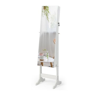 Κοσμηματοθήκη Μπιζουτιέρα με Ολόσωμο Καθρέπτη και Φωτισμό LED 41.5 ...