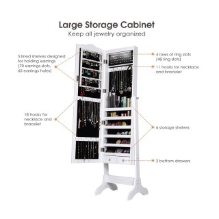 Κοσμηματοθήκη Μπιζουτιέρα με Ολόσωμο Καθρέπτη και Φωτισμό LED 41.5 ... Κοσμηματοθήκη Μπιζουτιέρα με Ολόσωμο Καθρέπτη και Φωτισμό LED 41.5 ...