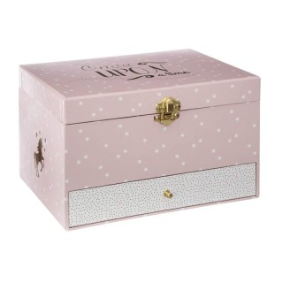 Κοσμηματοθήκη Μπιζουτιέρα Μονόκερος με Μουσική 21.5 x 16.5 x 13.8 c...