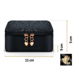 Κοσμηματοθήκη - Μπιζουτιέρα 11 x 9 x 5 cm Massido MS-701-Black Κοσμηματοθήκη - Μπιζουτιέρα 11 x 9 x 5 cm Massido MS-701-Black
