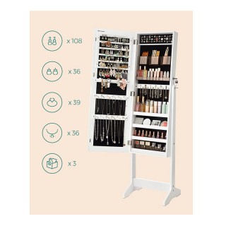 Κοσμηματοθήκη Μπιζουτιέρα με Ολόσωμο Καθρέπτη 41.2 x 36.5 x 152 cm ... Κοσμηματοθήκη Μπιζουτιέρα με Ολόσωμο Καθρέπτη 41.2 x 36.5 x 152 cm ...