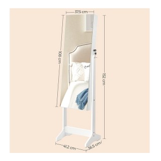 Κοσμηματοθήκη Μπιζουτιέρα με Ολόσωμο Καθρέπτη 41.2 x 36.5 x 152 cm ... Κοσμηματοθήκη Μπιζουτιέρα με Ολόσωμο Καθρέπτη 41.2 x 36.5 x 152 cm ...