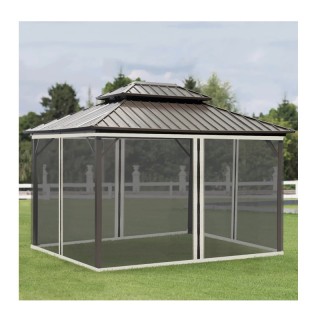 Κουνουπιέρα με Κρίκους για Κιόσκι Κήπου 4 τμχ 335 x 207 cm Outsunny... Κουνουπιέρα με Κρίκους για Κιόσκι Κήπου 4 τμχ 335 x 207 cm Outsunny...