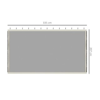 Κουνουπιέρα με Κρίκους για Κιόσκι Κήπου 4 τμχ 335 x 207 cm Outsunny... Κουνουπιέρα με Κρίκους για Κιόσκι Κήπου 4 τμχ 335 x 207 cm Outsunny...