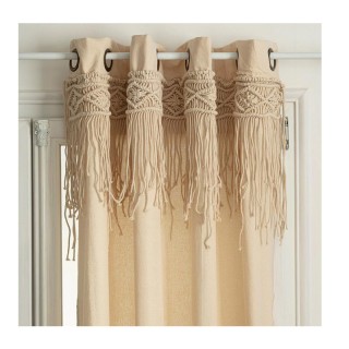 Κουρτίνα με Τρουκς Rituality Macrame 140 x 260 cm Atmosphera 168851 Κουρτίνα με Τρουκς Rituality Macrame 140 x 260 cm Atmosphera 168851
