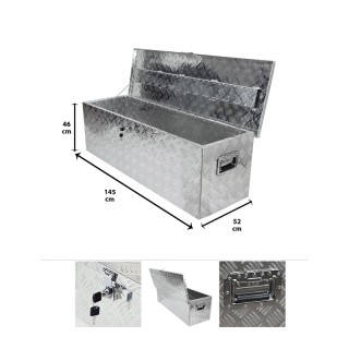 Κουτί Αποθήκευσης Αλουμινίου 145 x 52 x 46 cm Grafner 20492