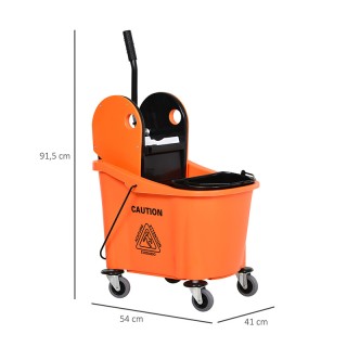 Κουβάς Σφουγγαρίσματος με Ρόδες και Πρέσα Σφουγγαρίστρας 36 Lt HOMC... Κουβάς Σφουγγαρίσματος με Ρόδες και Πρέσα Σφουγγαρίστρας 36 Lt HOMC...