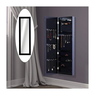 Κρεμαστή Κοσμηματοθήκη Μπιζουτιέρα με Καθρέπτη 37 x 9.5 x 121 cm HO...