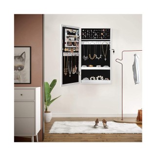 Κρεμαστή Κοσμηματοθήκη Μπιζουτιέρα με Καθρέπτη 67 x 37 x 10.5 cm So... Κρεμαστή Κοσμηματοθήκη Μπιζουτιέρα με Καθρέπτη 67 x 37 x 10.5 cm So...