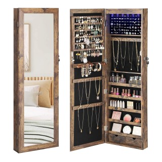 Κρεμαστή Κοσμηματοθήκη Μπιζουτιέρα με Καθρέπτη και Φωτισμό LED 37 x... Κρεμαστή Κοσμηματοθήκη Μπιζουτιέρα με Καθρέπτη και Φωτισμό LED 37 x...