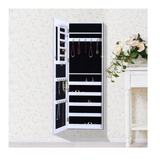 Κρεμαστή Κοσμηματοθήκη Μπιζουτιέρα με Καθρέπτη 37 x 9.5 x 112 cm HO... Κρεμαστή Κοσμηματοθήκη Μπιζουτιέρα με Καθρέπτη 37 x 9.5 x 112 cm HO...