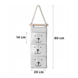 Κρεμαστή Υφασμάτινη Θήκη Αποθήκευσης 20 x 80 cm Nukido NK-403-Grey Κρεμαστή Υφασμάτινη Θήκη Αποθήκευσης 20 x 80 cm Nukido NK-403-Grey