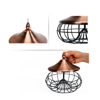 Κρεμαστή Μεταλλική Ταΐστρα Πουλιών 17 x 17 x 14 cm Costway GT3551 Κρεμαστή Μεταλλική Ταΐστρα Πουλιών 17 x 17 x 14 cm Costway GT3551