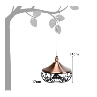 Κρεμαστή Μεταλλική Ταΐστρα Πουλιών 17 x 17 x 14 cm Costway GT3551 Κρεμαστή Μεταλλική Ταΐστρα Πουλιών 17 x 17 x 14 cm Costway GT3551