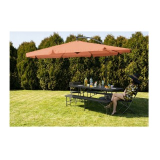 Κρεμαστή Ομπρέλα 3.0 m Χρώματος Πορτοκαλί Malatec 12166