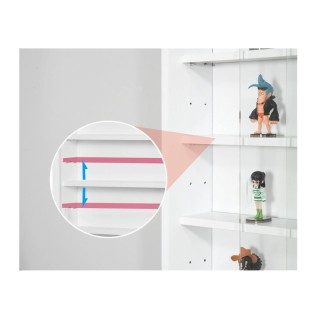 Κρεμαστή Ξύλινη Βιτρίνα με 5 Ρυθμιζόμενα Ράφια 80 x 9.5 x 60 cm Χρώ... Κρεμαστή Ξύλινη Βιτρίνα με 5 Ρυθμιζόμενα Ράφια 80 x 9.5 x 60 cm Χρώ...