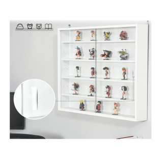 Κρεμαστή Ξύλινη Βιτρίνα με 5 Ρυθμιζόμενα Ράφια 80 x 9.5 x 60 cm Χρώ... Κρεμαστή Ξύλινη Βιτρίνα με 5 Ρυθμιζόμενα Ράφια 80 x 9.5 x 60 cm Χρώ...