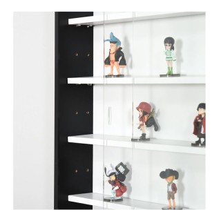 Κρεμαστή Ξύλινη Βιτρίνα με 5 Ρυθμιζόμενα Ράφια 80 x 9.5 x 60 cm Χρώ...