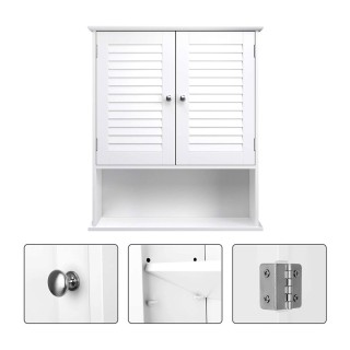 Κρεμαστό Ντουλάπι Μπάνιου 60 x 20 x 70 cm VASAGLE BBC27WT Κρεμαστό Ντουλάπι Μπάνιου 60 x 20 x 70 cm VASAGLE BBC27WT