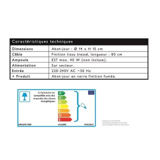Κρεμαστό Μεταλλικό Μονόφωτο Φωτιστικό Οροφής με Γυάλινο Αμπαζούρ Κα...