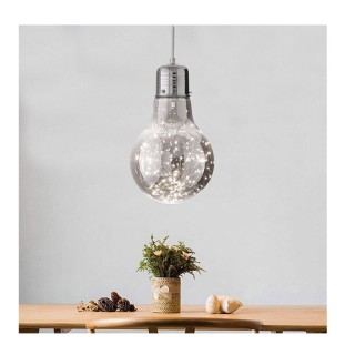 Κρεμαστό Μεταλλικό Φωτιστικό Οροφής LED Crystal 30 cm 8 W Bakaji 02... Κρεμαστό Μεταλλικό Φωτιστικό Οροφής LED Crystal 30 cm 8 W Bakaji 02...