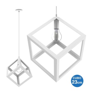 Κρεμαστό Μεταλλικό Μονόφωτο Φωτιστικό Οροφής Κύβος 23 cm E27 40 W Χ... Κρεμαστό Μεταλλικό Μονόφωτο Φωτιστικό Οροφής Κύβος 23 cm E27 40 W Χ...