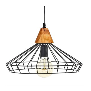 Κρεμαστό Μεταλλικό Μονόφωτο Φωτιστικό Οροφής E27 25 W 38 x 23 cm At...