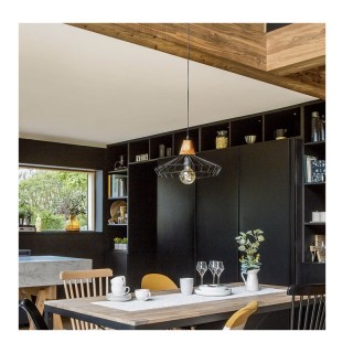 Κρεμαστό Μεταλλικό Μονόφωτο Φωτιστικό Οροφής E27 25 W 38 x 23 cm At... Κρεμαστό Μεταλλικό Μονόφωτο Φωτιστικό Οροφής E27 25 W 38 x 23 cm At...