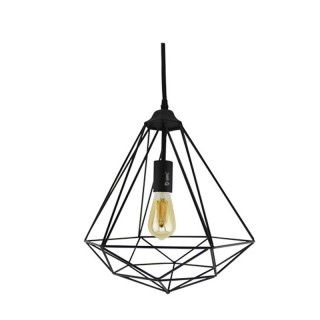 Κρεμαστό Μεταλλικό Μονόφωτο Φωτιστικό Οροφής E27 60 W Diamond GSC 0... Κρεμαστό Μεταλλικό Μονόφωτο Φωτιστικό Οροφής E27 60 W Diamond GSC 0...