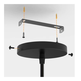 Κρεμαστό Μεταλλικό Μονόφωτο Φωτιστικό Οροφής Πυραμίδα 18 cm E27 40 ...