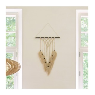 Κρεμαστό Ξύλινο Διακοσμητικό Macrame με Φτερά Σαφάρι 45 x 1.5 x 68 ... Κρεμαστό Ξύλινο Διακοσμητικό Macrame με Φτερά Σαφάρι 45 x 1.5 x 68 ...