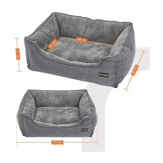Κρεβάτι Σκύλου 70 x 55 x 21 cm Χρώματος Γκρι Feandrea PGW10GG Κρεβάτι Σκύλου 70 x 55 x 21 cm Χρώματος Γκρι Feandrea PGW10GG