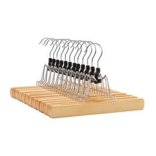 Σετ Ξύλινες Κρεμάστρες για Παντελόνια 12 τμχ Songmics CRW007-12 Σετ Ξύλινες Κρεμάστρες για Παντελόνια 12 τμχ Songmics CRW007-12