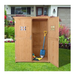 Ξύλινη Αποθήκη Κήπου 127.5 x 50 x 164 cm Outsunny 845-210 Ξύλινη Αποθήκη Κήπου 127.5 x 50 x 164 cm Outsunny 845-210