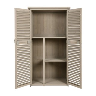 Ξύλινη Αποθήκη Κήπου 87 x 46.5 x 160 cm Outsunny 845-215GY Ξύλινη Αποθήκη Κήπου 87 x 46.5 x 160 cm Outsunny 845-215GY