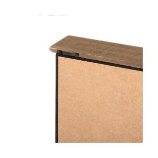 Ξύλινη Κλειδοθήκη Τοίχου 9 Θέσεων 22.5 x 7.5 x 38.7 cm Flower Atmos...