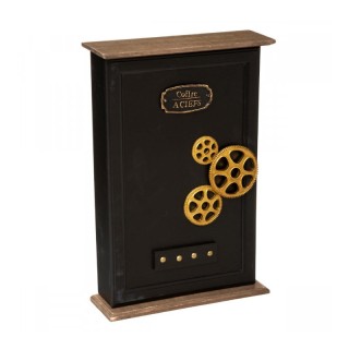 Ξύλινη Κλειδοθήκη Τοίχου 9 Θέσεων 22.5 x 7.5 x 38.7 cm Flower Atmos...