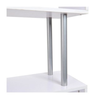 Ξύλινη - Μεταλλική Βιβλιοθήκη με 4 Ράφια 80 x 30 x 145 cm Χρώματος ... Ξύλινη - Μεταλλική Βιβλιοθήκη με 4 Ράφια 80 x 30 x 145 cm Χρώματος ...