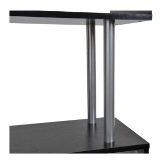 Ξύλινη - Μεταλλική Βιβλιοθήκη με 4 Ράφια 80 x 30 x 145 cm Χρώματος ...