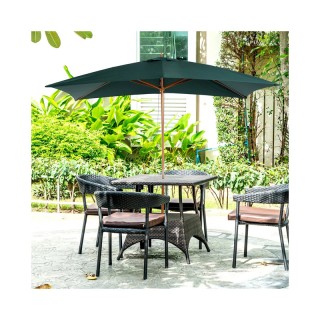 Ξύλινη Ομπρέλα Δαπέδου 200 x 300 x 255 cm Outsunny 01-0216